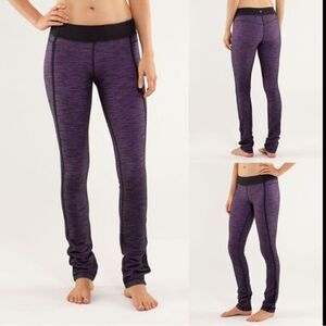 Lululemon Athletica Forme yoga pants size 2 purple space dye full length
